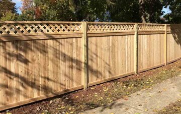 Wood Lattice Fence - D. Sutton Landscaping LLC  Copy